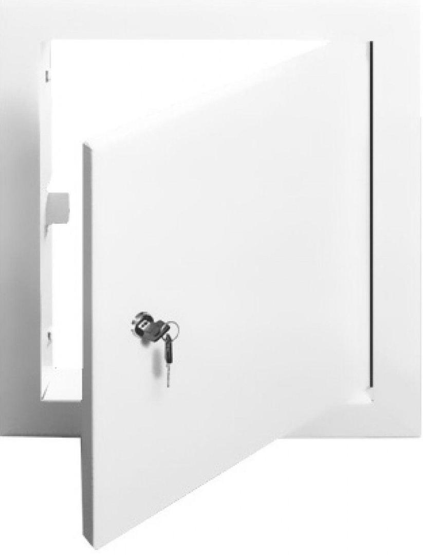 картинка 6060 ЛМЗ люк-дверца ревизионная металл с фланцем и замком от магазина Модуль