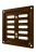 Решетка 1010MER Metallic brown вентиляционная регулируемая 100x100 4. 1010MER Metallic Brown сзади