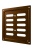 Решетка 1515MER Metallic brown вентиляционная регулируемая 150x154 4. 1515MER Metallic Brown сзади
